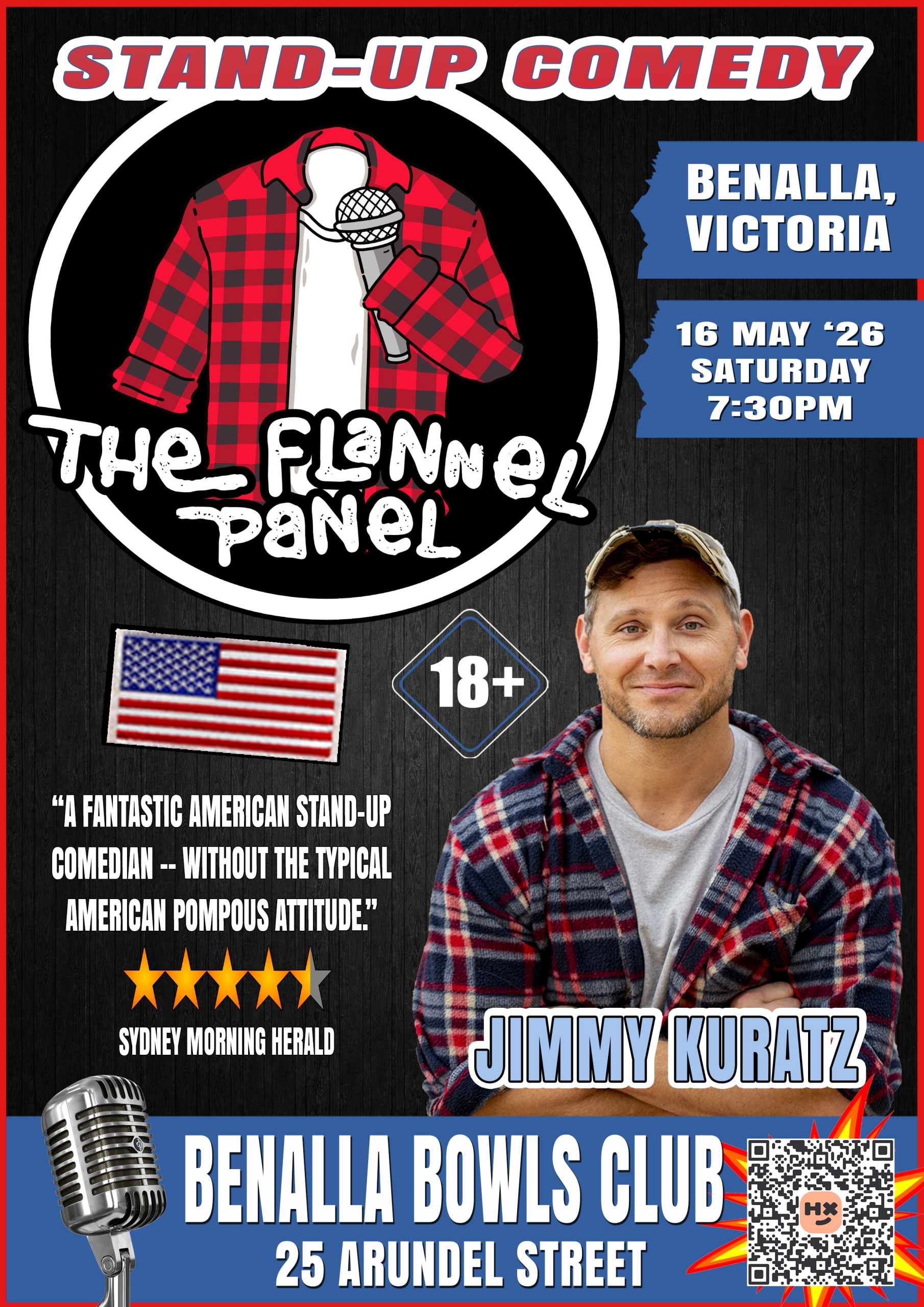 Jimmy Kuratz playing at the Benalla Bowls Club in May