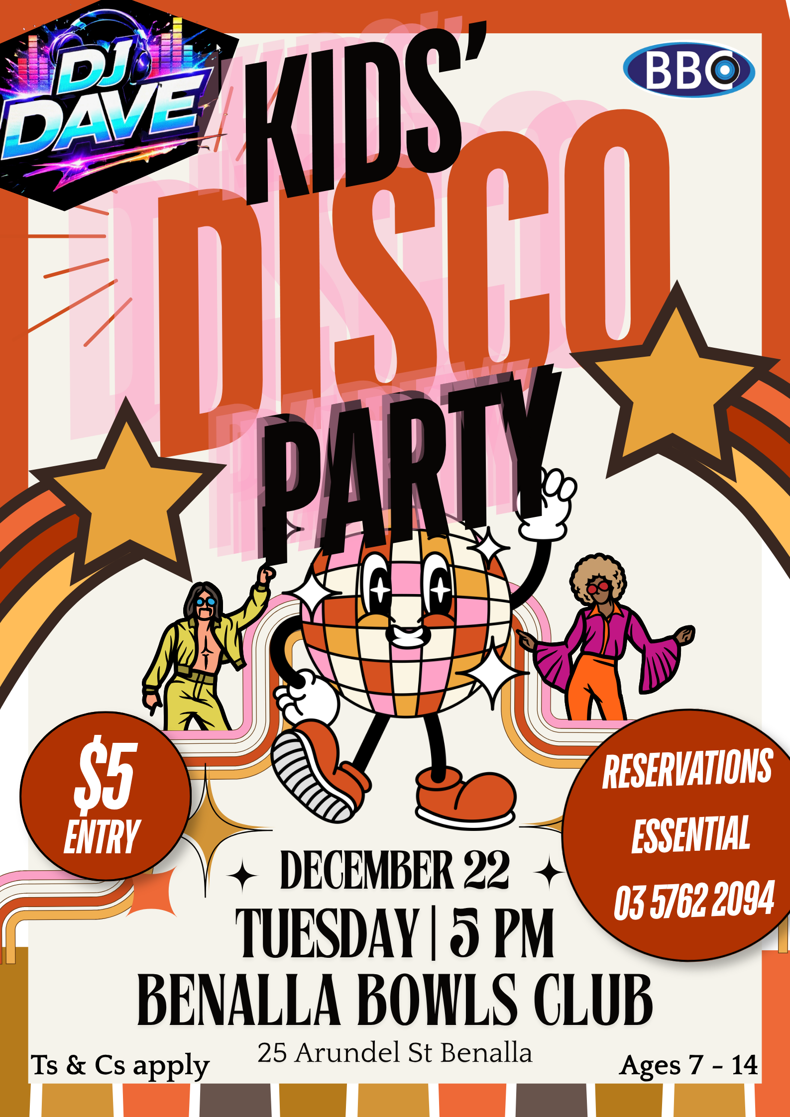 Kids Disco (Canva) Kids Disco 22nd December 2026.